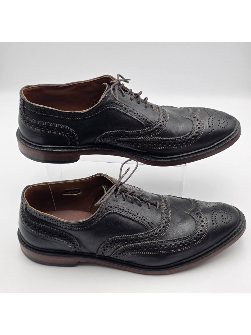 Allen Edmonds McTavish Shoes Mens Size 13 E Black Brogue Wingtip Dress 4005